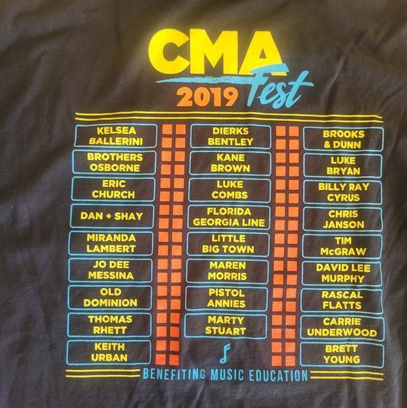 2019 CMA fest country concert tee nwt - Picture 4 of 8